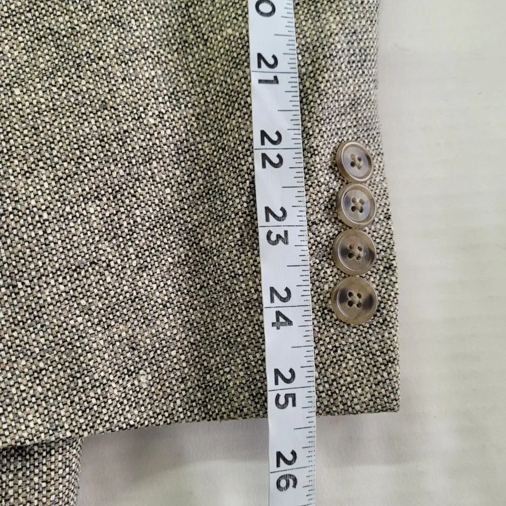 Meeting Street Blazer‎ Mens 46R SilkTweed 2-Button Lined Preppy Sport Coat
